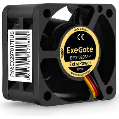 Вентилятор 12В DC EXEGATE EXTRAPOWER EP04020B3P